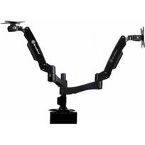 SilverStone SST-ARM22BC Dual Monitorhalterung - schwarz | GAZU-371 | 4710679813950