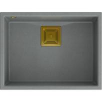 Zlewozmywak Quadron DAVID 50 GraniteQ silver stone/elementy złote | 39221000 | 5904310991360