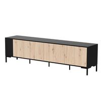 Cama MERCI RTV cabinet 200 x 40 x 54 cm black/oak artisan | MERCI 400010 | 5903815009594