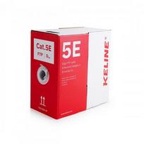 KELine kabel FTP, Cat5E, drôt, LSOH, Eca, s2, d1, a1, box 305m - šedá | KE300S24LSOH-Dca-RLX | 8585051704906
