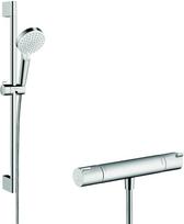 Zestaw prysznicowy Hansgrohe HG Ecostat 1001CL zestaw termostatów - w tym Crometta Vario jet 65cm, bez rozety/śruby | 27817400 | 4011097809335