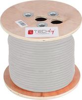 Techly Techly Kabel skrętka Cat5e F/UTP drut miedź LSZH 305m szara | ITP-C5F-305-RIS | 8059018364507