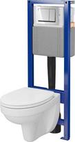 Zestaw podtynkowy Cersanit S701-824 / MITO BY CERSANIT / SYSTEM 40 / C44 MECH CERSANIA CLEAN ON DUR WOLNOOPADAJĄCA ŁW PRZYCISK CHROM BŁYSK / | 5901771121886 | 5901771121886