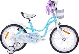 Royalbaby RoyalBaby dziecięcy Rower 16'' Little Swan koszyk kółka boczne RB16-18 | RO0172 | 5905258530673