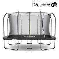 Trampolina ogrodowa Zipro Jump Pro Quadro z siatką wewnętrzną 366 x 244 cm | 5902659848680 | 5902659848680