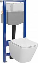 Zestaw podtynkowy Cersanit S701-796 / CERSANIT / AQUA 50 / C16 ZESTAW STELAŻ PODT WC MECH QF+ MZ CITY SQUARE CO DUR WOLNOOPADAJĄCA ŁW / | 5901771118855 | 5901771118855