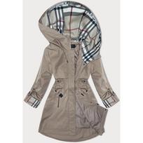Parka su dekoratyviniu pamušalu BH Forever tamsi smėlio(2) (BH-2401)