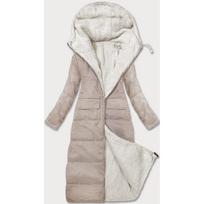 Dvipusė žieminė striukė su meškiuku J Style šviesiai smėlio spalvos (16M9167-280)