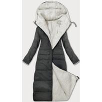 Dvipusė žieminė striukė su kailiuku J Style chaki (16M9167-136)