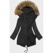 Dvipusė moteriška žieminė striukė juoda (2M-21508)