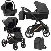 Universalus vežimėlis Kunert Lazzio Premium 3in1, Black
