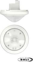 Motion sensor, for ceiling installation, white, DALI-2 certified, operating range up to 30x5m, IP54, 360°, thePassa P360-221 DALI UP WH 2010340 | 7612748006515