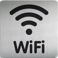 Klijuojama informacinė lentelė Wi-Fi, 15x15cm, 1 vnt