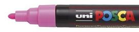 Žymeklis UNI Posca PC-5M, apvalus, 1.8 - 2.5 mm, fluorescencinė rožinė