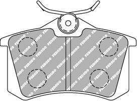 Ferodo Racing Rear Brake Pads For FORD 2.0 16V FOCUS I (DAW, DBW) FCP541