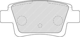 Ferodo Racing Rear Brake Pads For OPEL 1.6 16v Turbo (OPC) CORSA D FCP1858