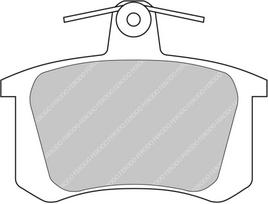 Ferodo Racing Rear Brake Pads For AUDI 2.8 A8 FCP596