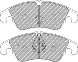 Ferodo Racing Front Brake Pads For AUDI 2.7 TDi A4 (8K2, B8) FCP4044