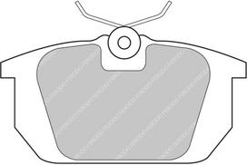 Ferodo Racing Rear Brake Pads For FIAT 1.8 i.e. (159.BY) TEMPRA S.W. (159_) FCP409