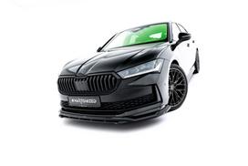 Maxton Design Front Splitter V.1 Skoda Superb Sportline Mk4 SK-SU-4-SL-FD1G+FD1RG