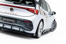 Maxton Design Street Pro Rear Diffuser + Flaps Cupra Born Mk1 CUBO1CNC-RS1BRB+RSF1G