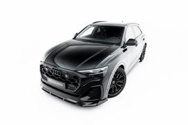 Maxton Design Prepreg Carbon Fiber Front Splitter Audi SQ8 / Q8 S-Line Mk1 Facelift CF-AU-Q8-1F-SLINE-FD1+FD1R-245-P