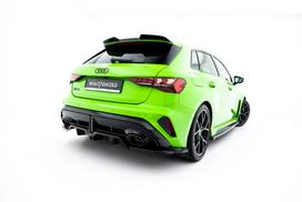 Maxton Design Rear Splitter (with vertical bars) V.2 Audi RS3 Sportback 8Y Facelift AU-RS3-8YF-SB-RD2G+RD4G