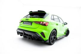 Maxton Design Rear Splitter (with vertical bars) V.3 Audi RS3 Sportback 8Y Facelift AU-RS3-8YF-SB-RD3G+RD4G