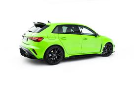 Maxton Design Street Pro Side Skirts Diffusers + Flaps Audi RS3 Sportback 8Y Facelift AURS38YFSCNC-SD1B+SF1G