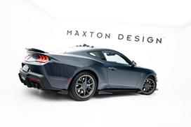 Maxton Design Street Pro Side Skirts Diffusers + Flaps Ford Mustang Dark Horse Mk7 FOMU7GTCNC-SD1B+SF1G