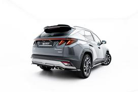 Maxton Design Rear Splitter (with vertical bars) Hyundai Tucson Mk4 Facelift HY-TU-4F-RSD1G+RD1G
