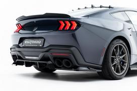 Maxton Design Rear Splitter (with vertical bars) Ford Mustang Dark Horse Mk7 FO-MU-7-DH-RD1G+RD2G