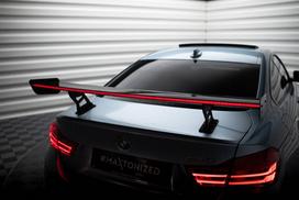 Maxton Design Carbon Spoiler With Internal Brackets Uprights + LED BMW 4 F32 / 4 F32 M-Pack Coupe CF-BM-4-F32-WING5-INT-245-P+LED