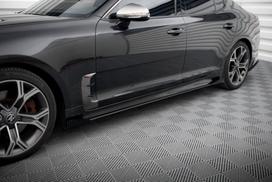 Maxton Design Street Pro Side Skirts Diffusers + Flaps Kia Stinger GT / GT-Line / Standard Mk1 KIST1GTLINECNC-SD1BRB+SF1G