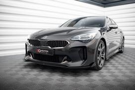 Maxton Design Street Pro Front Splitter + Flaps Kia Stinger GT / GT-Line / Standard Mk1 KIST1GTLINECNC-FD1BRB+FSF1G