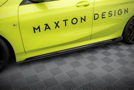 Maxton Design Street Pro Side Skirts Diffusers + Flaps BMW 1 M-Pack / M135i / 128ti F40 BM140MPACKCNC-SD1BRB+SF1G