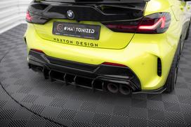 Maxton Design Street Pro Rear Diffuser V.4 BMW 1 M-Pack / M135i / 128ti F40 BM140MPACKCNC-RS4B+BRBI