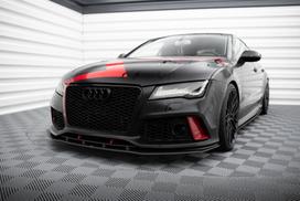 Maxton Design Street Pro Front Splitter Audi A7 RS7 Look C7 AUA7C7RS7LOOKCNC-FD1BRB