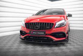 Maxton Design Street Pro Front Splitter Mercedes-Benz A 45 AMG Aero W176 Facelift MEA176FAEROCNC-FD1BRB