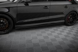 Maxton Design Street Pro Side Skirts Diffusers Audi RS3 Sedan 8V Facelift AURS38VFSCNC-SD1BRB