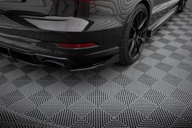 Maxton Design Street Pro Rear Side Splitters + Flaps Audi RS3 Sedan 8V Facelift AURS38VFSCNC-RSD1BRB+RSF1G
