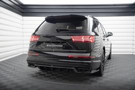 Maxton Design Rear Splitter (with vertical bars) Audi SQ7 / Q7 S-Line Mk2 AU-SQ7-2-RD1G+RD2G