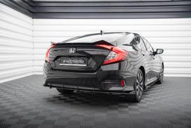 Maxton Design Street Pro Rear Side Splitters + Flaps Honda Civic Mk10 HOCI10CNC-RS1BRB+RSF1G