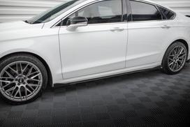 Maxton Design Street Pro Side Skirts Diffusers + Flaps Ford Mondeo Sport Mk5 Facelift / Fusion Sport Mk2 Facelift FOMO5FSPORTCNC-SD1BRB+SF1G