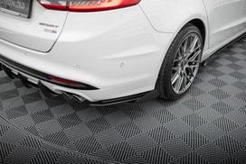 Maxton Design Street Pro Rear Side Splitters + Flaps Ford Mondeo Sport Mk5 Facelift / Fusion Sport Mk2 Facelift FOMO5FSPORTCNC-RSD1BRB+RSF1G