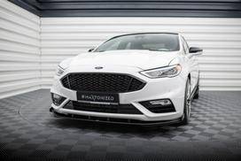 Maxton Design Street Pro Front Splitter + Flaps Ford Mondeo Sport Mk5 Facelift / Fusion Sport Mk2 Facelift FOMO5FSPORTCNC-FD1BRB+FSF1G