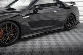Maxton Design Street Pro Side Skirts Diffusers Nissan GTR R35 Facelift NIGTR4F3CNC-SD1BRB