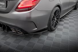 Maxton Design Street Pro Rear Side Splitters Mercedes-AMG C63 Sedan / Estate W205 Facelift MEC205F63CNC-RSD1BRB