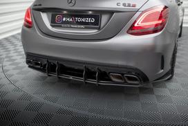 Maxton Design Street Pro Rear Diffuser Mercedes-AMG C63 Sedan / Estate W205 Facelift MEC205F63CNC-RS1BRB