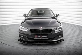 Maxton Design Street Pro Front Splitter + Flaps BMW 4 Gran Coupe F36 BM4F36GCCNC-FD1BRB+FSF1G